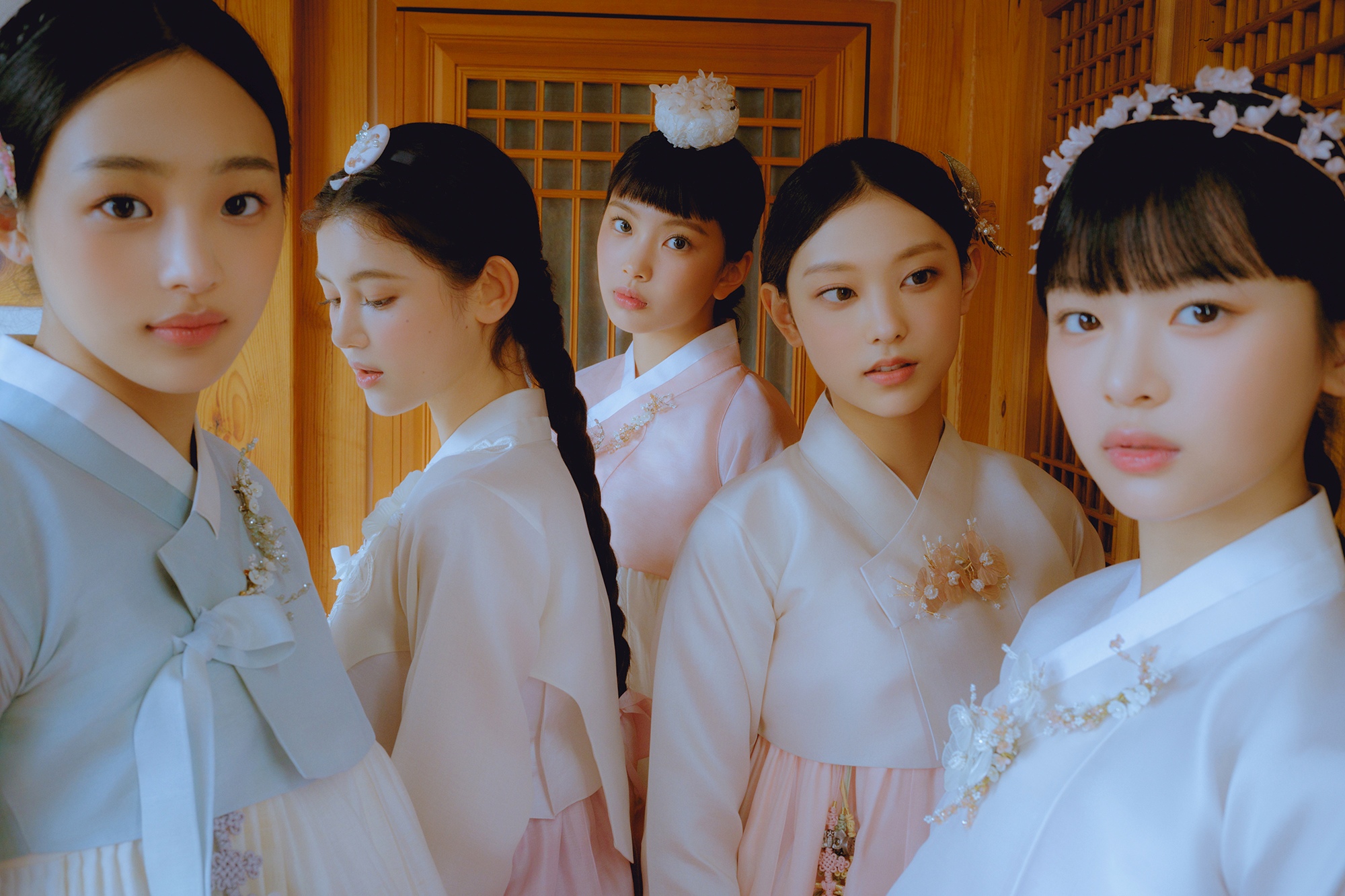 NewJeans wearing hanbok